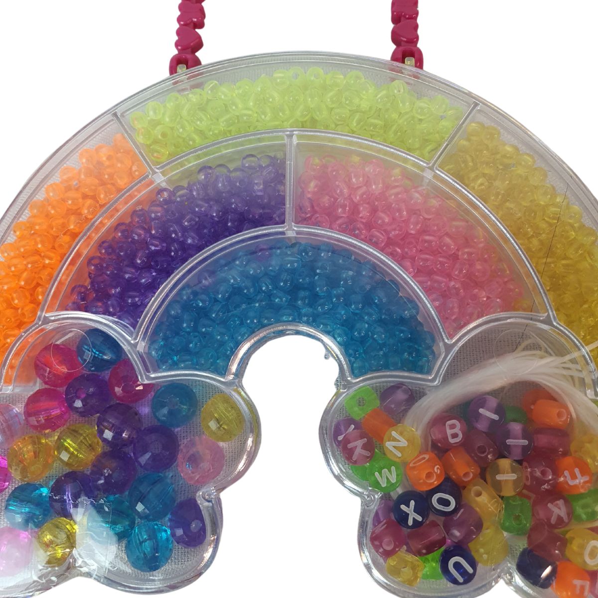 Kit Pocket Miçangas Colorida Arco Iris - DM Toys Kit Pocket Miçangas Colorida Arco Iris - DM Toys